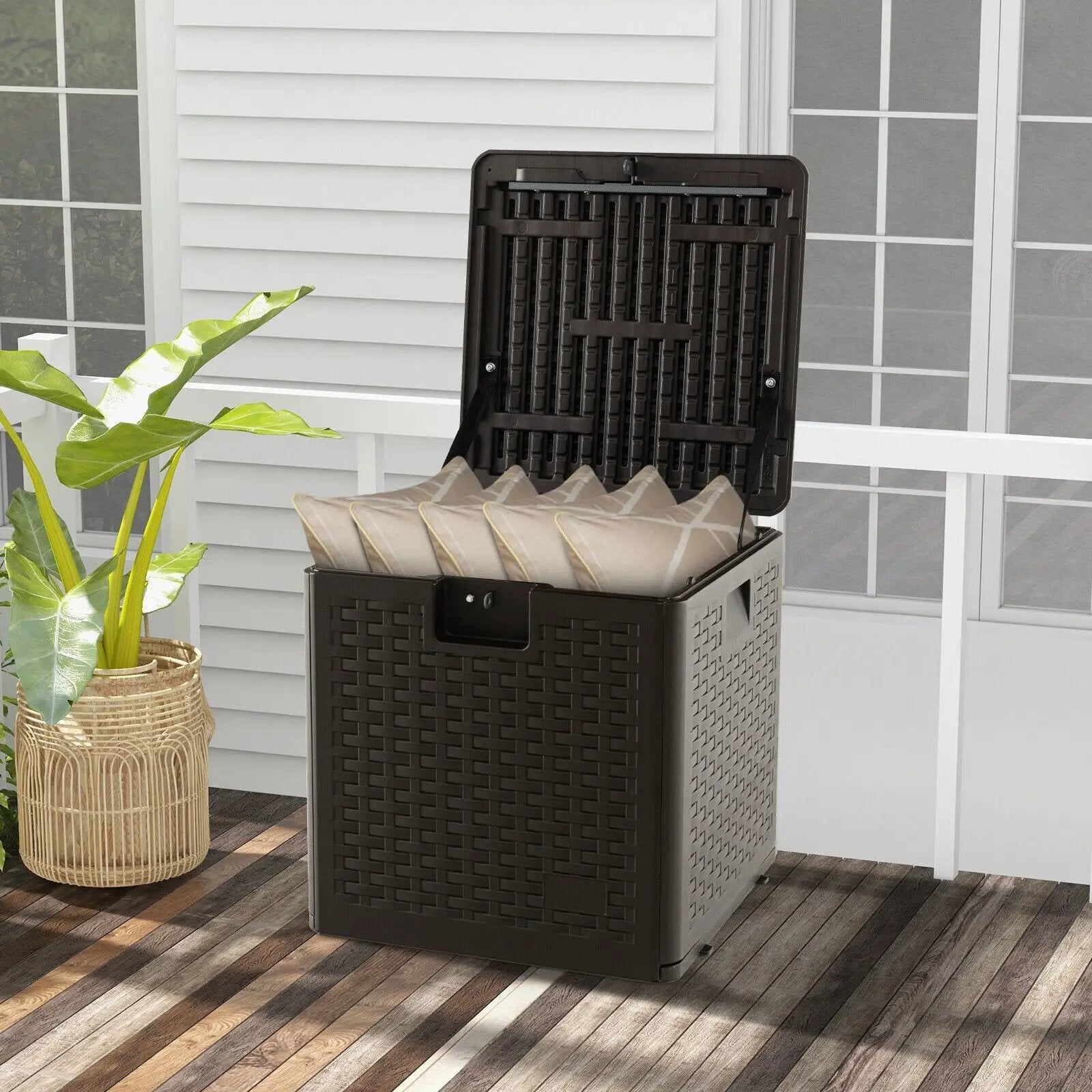 31/73/100 Gallon All Weather Storage Container with Lockable Lid-S by DirectDeals