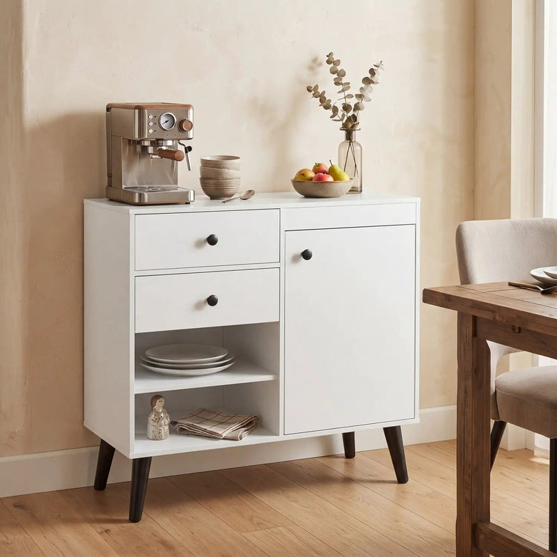 31" Sideboard Cabinet with 2 Drawers and Open Shelves by DirectDeals