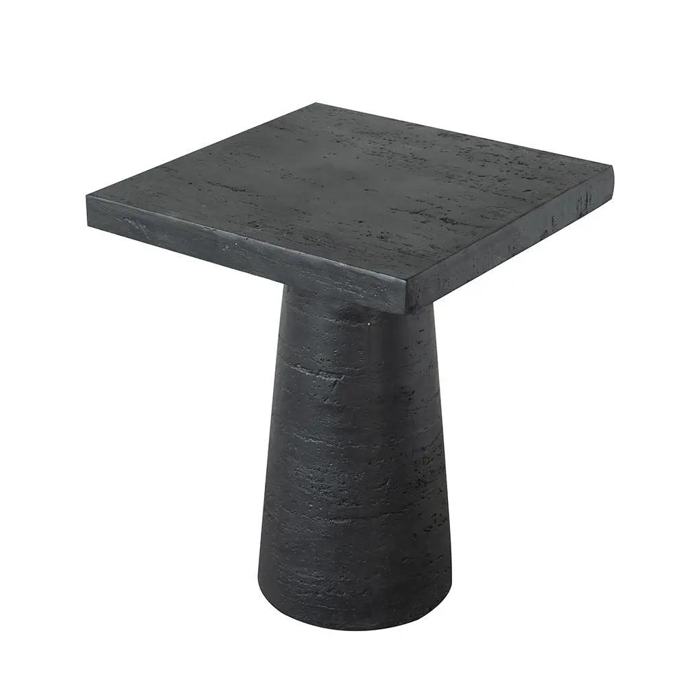 Square Side Table With Pedestal Base by Unique Piece Furniture