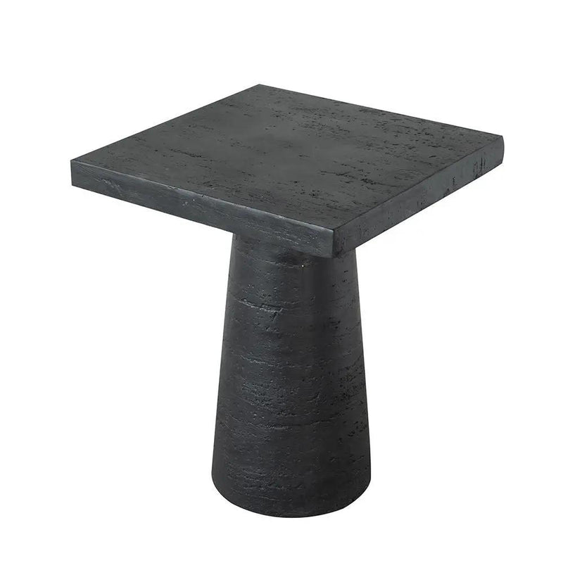 Square Side Table With Pedestal Base by HouseOfZazla