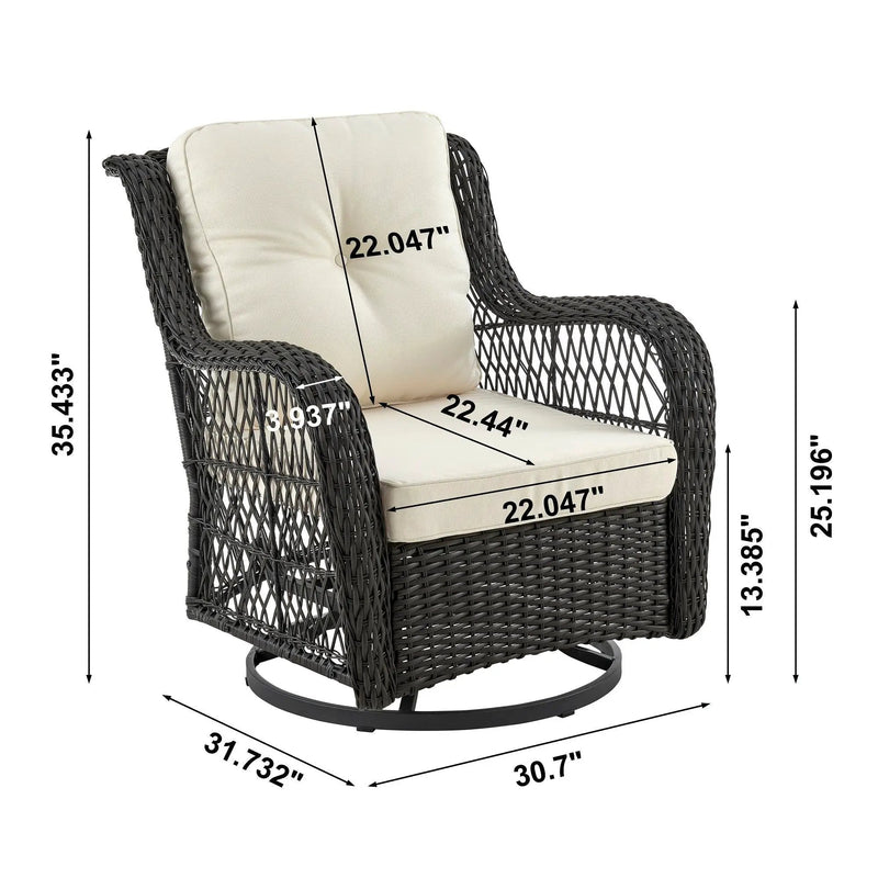 Fruttuo - 3 Piece Outdoor Patio Set by HouseOfZazla