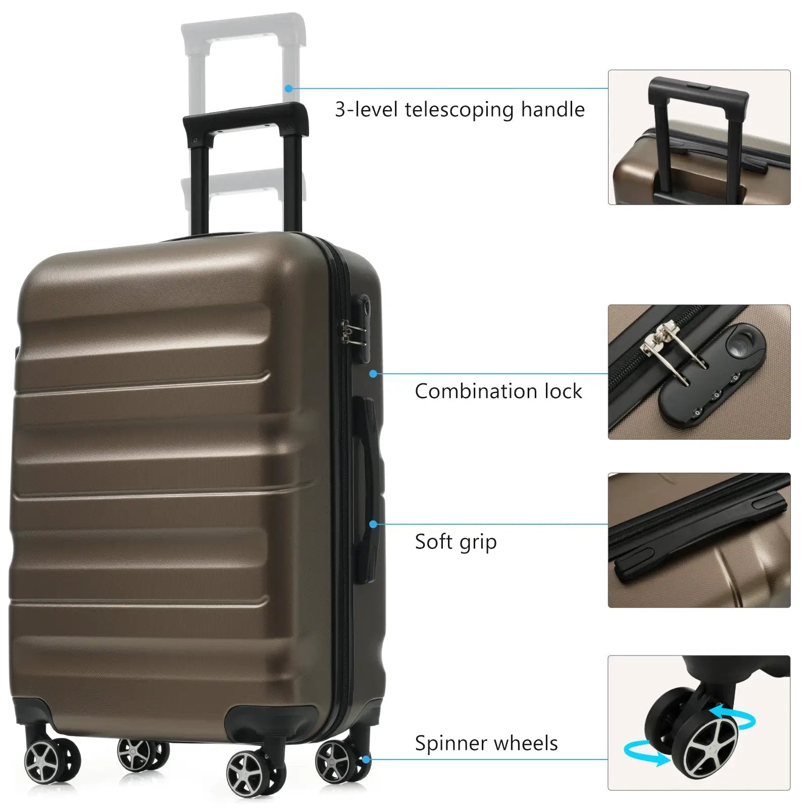 Hardshell ABS Luggage Set by HouseOfZazla