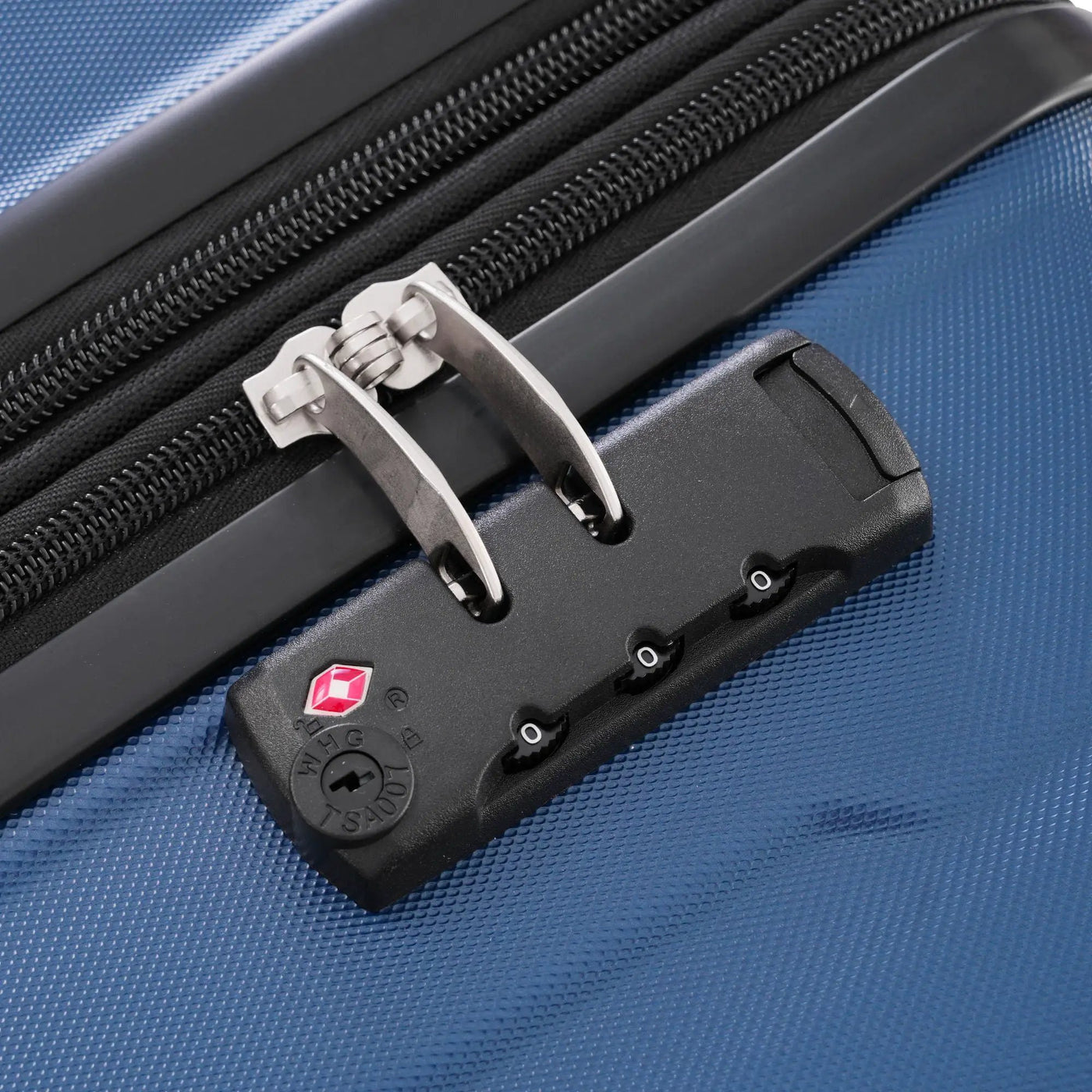 2 Piece Luggage Set With Bags Expanable Spinner Wheels ABS Lightweight Suitcase With Tsa Lock 20" / 28" by HouseOfZazla