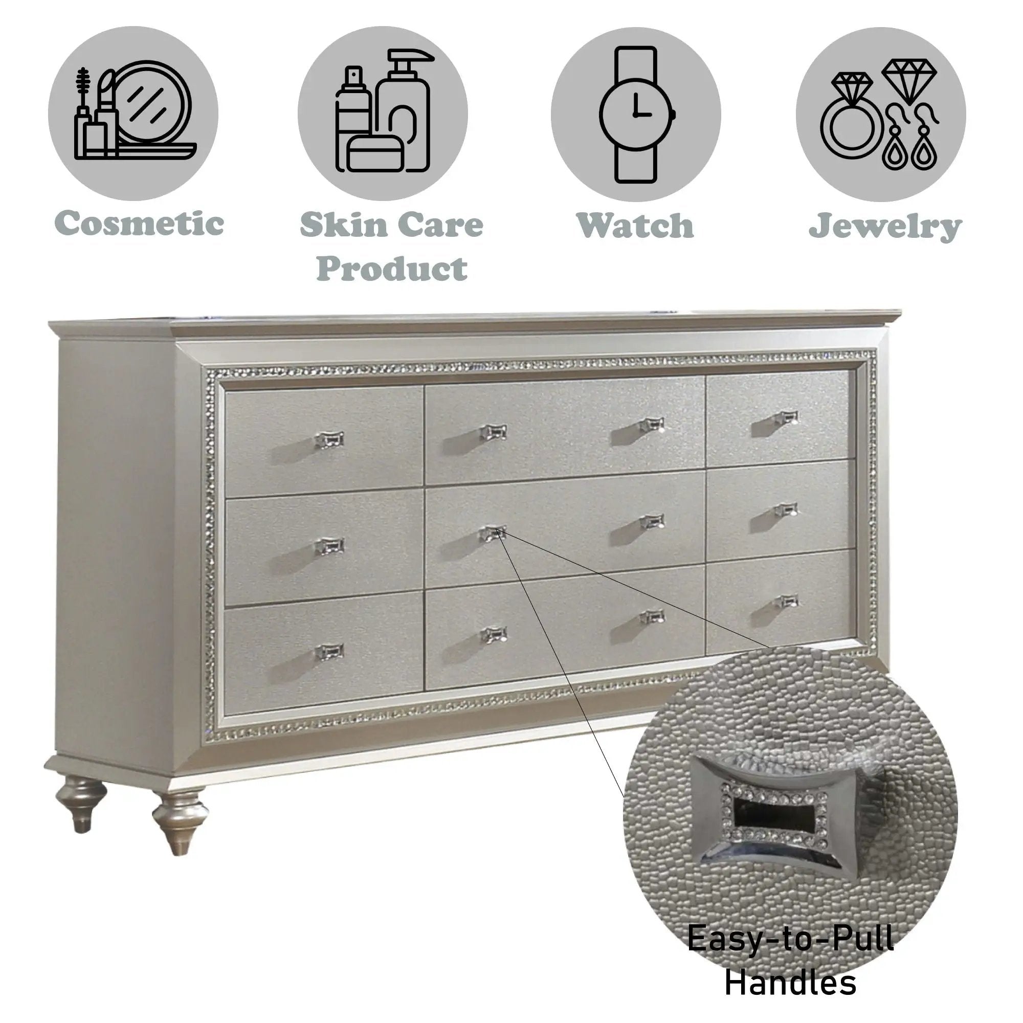 Kaitlyn - Elegant Design Dresser by Unique Piece Furniture