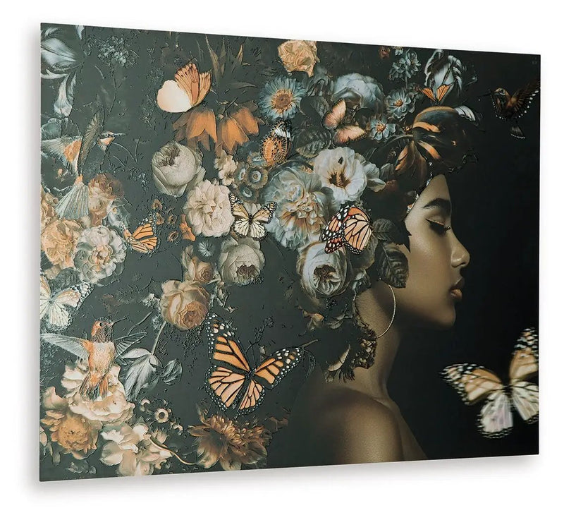 Valfer - Wall Art - Orange / Black / White by Unique Piece Furniture