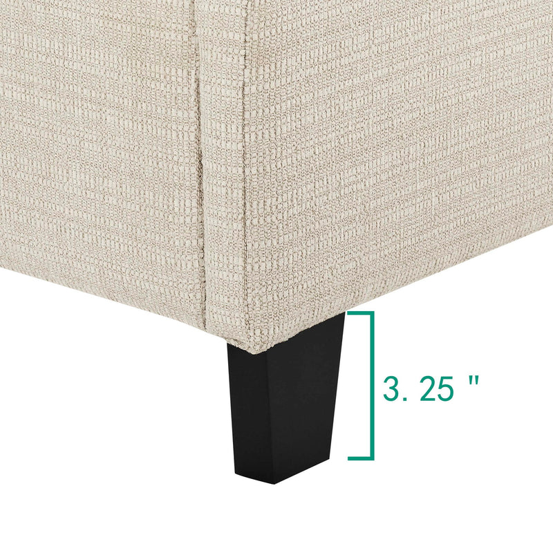 Tufted Upholstered Headboard Platform Bed by HouseOfZazla