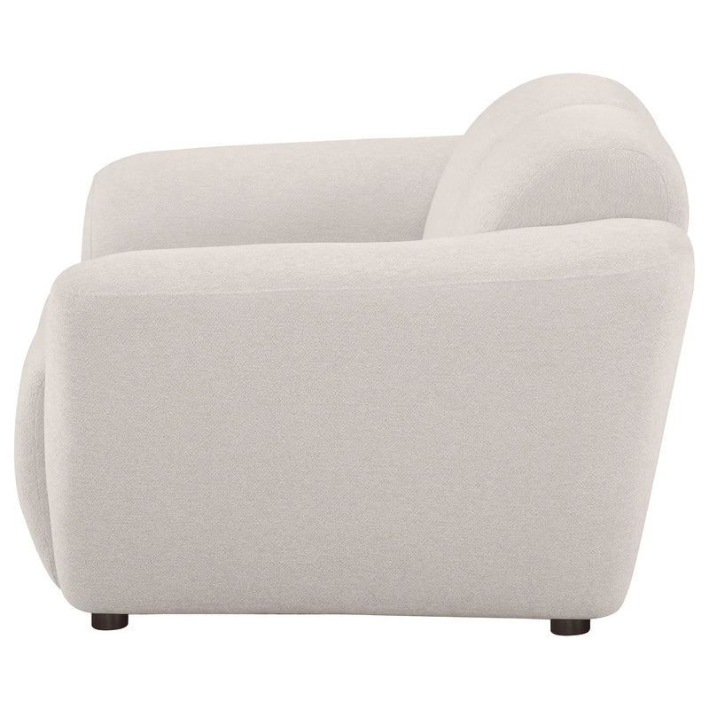 Destino Chenille Upholstered Splayed Arm Accent Chair Greige by Unique Piece Furniture