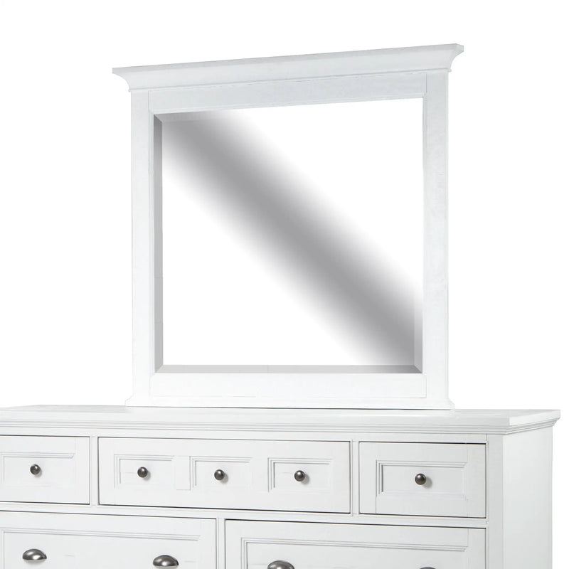 Heron Cove - Landscape Mirror - Chalk White by Unique Piece Furniture