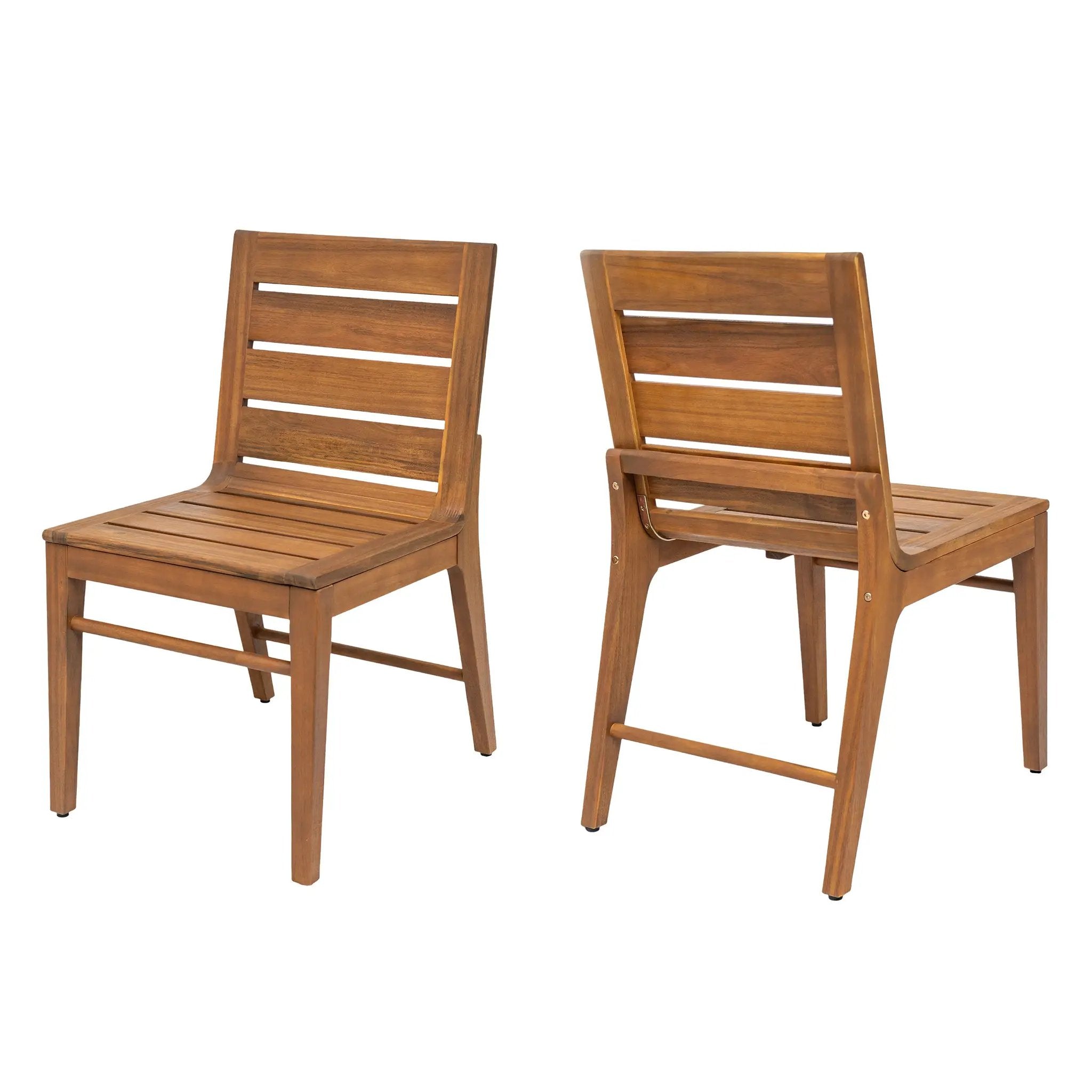 Outdoor Acacia Wood Dining Chair (Set of 2) by HouseOfZazla