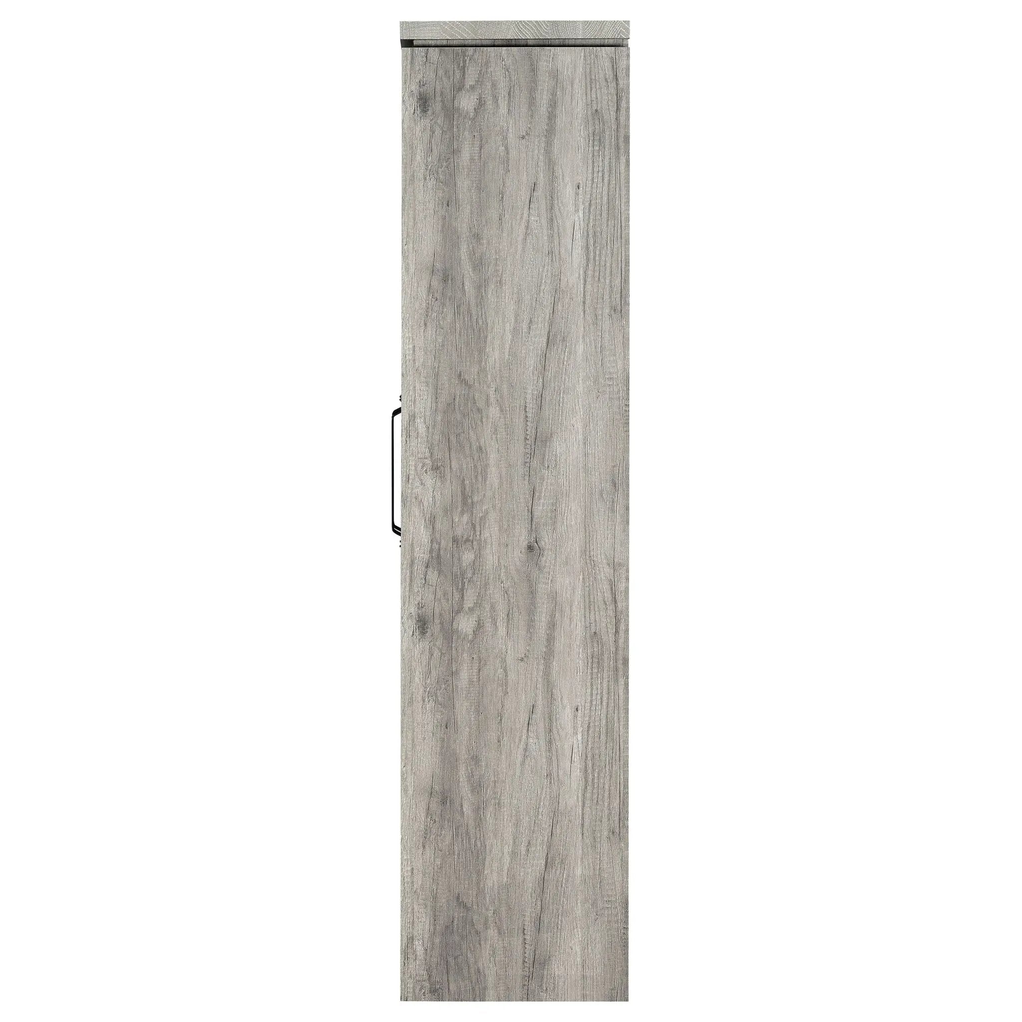 Alejo 2-door Engineered Wood Tall Cabinet Grey Driftwood by Unique Piece Furniture