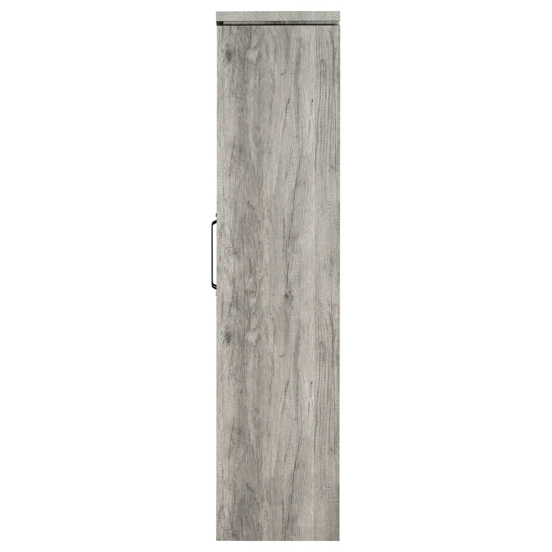 Alejo 2-door Engineered Wood Tall Cabinet Grey Driftwood by Unique Piece Furniture