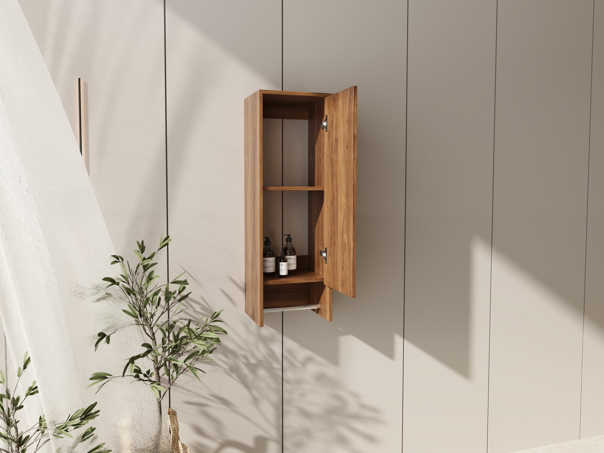 12 Inch Small Wall Mounted Side Cabinet by HouseOfZazla