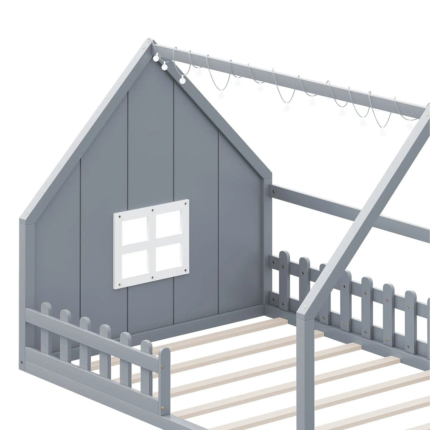 House Bed With Window And Fence by HouseOfZazla