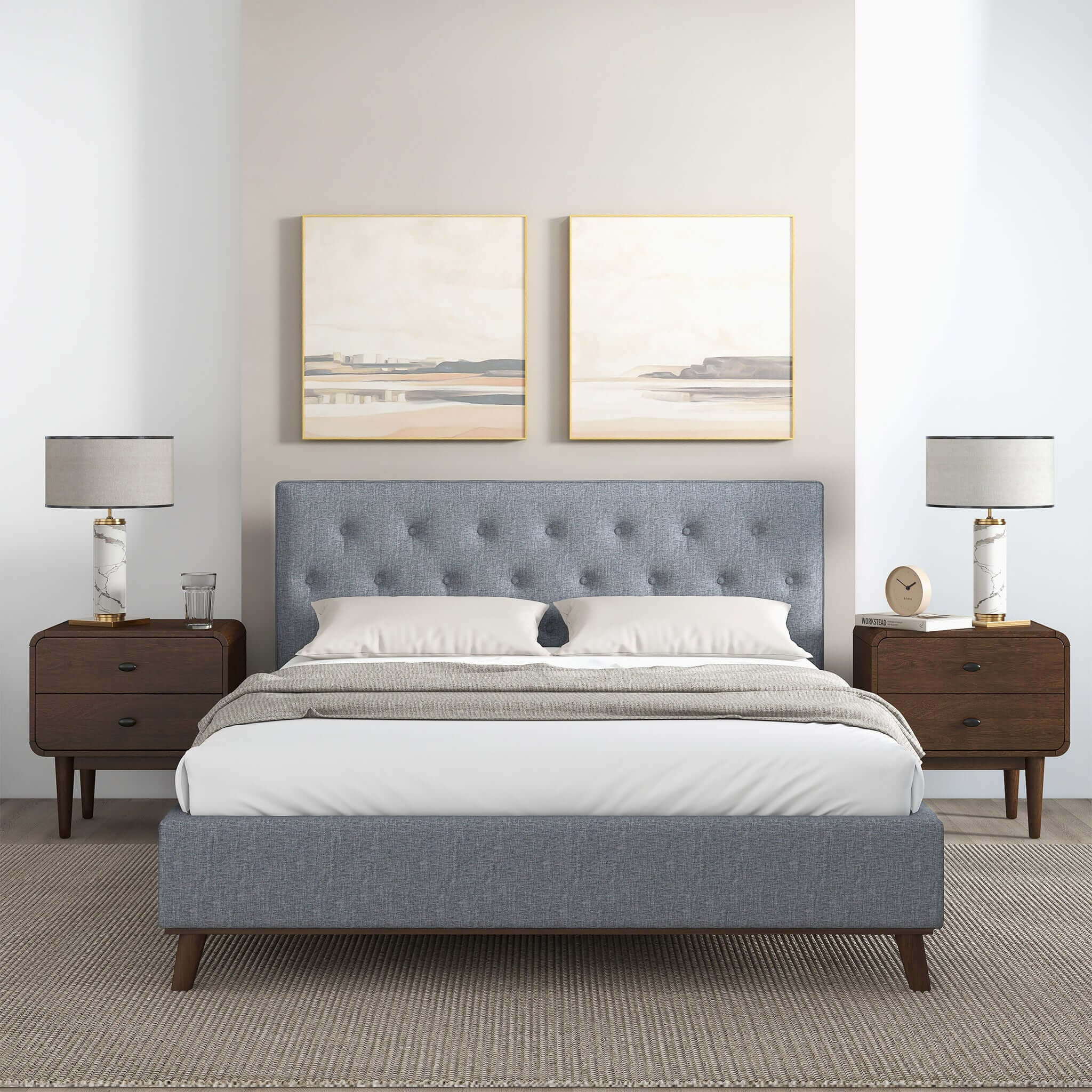Graceville - Elegant Design Platform Bed by HouseOfZazla