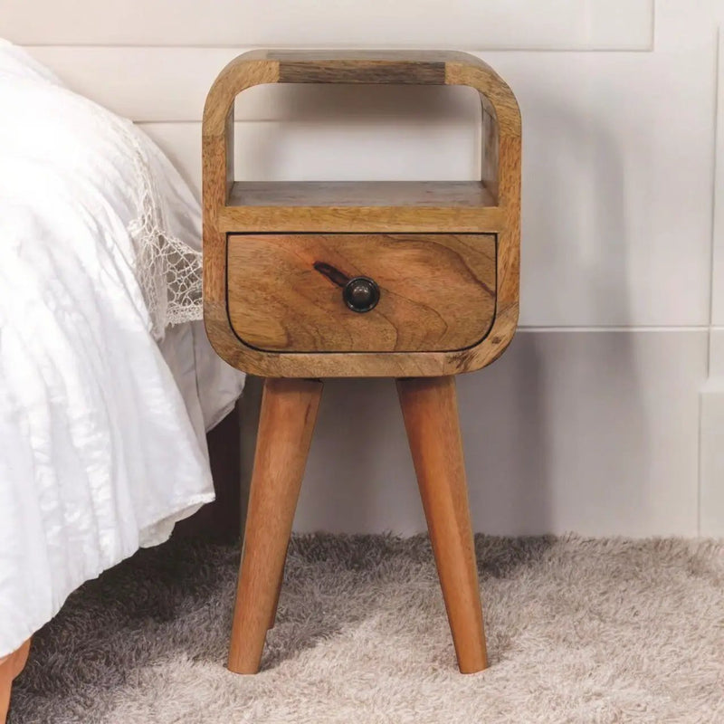 Mini Open Bedside Nightstand by Unique Piece Furniture