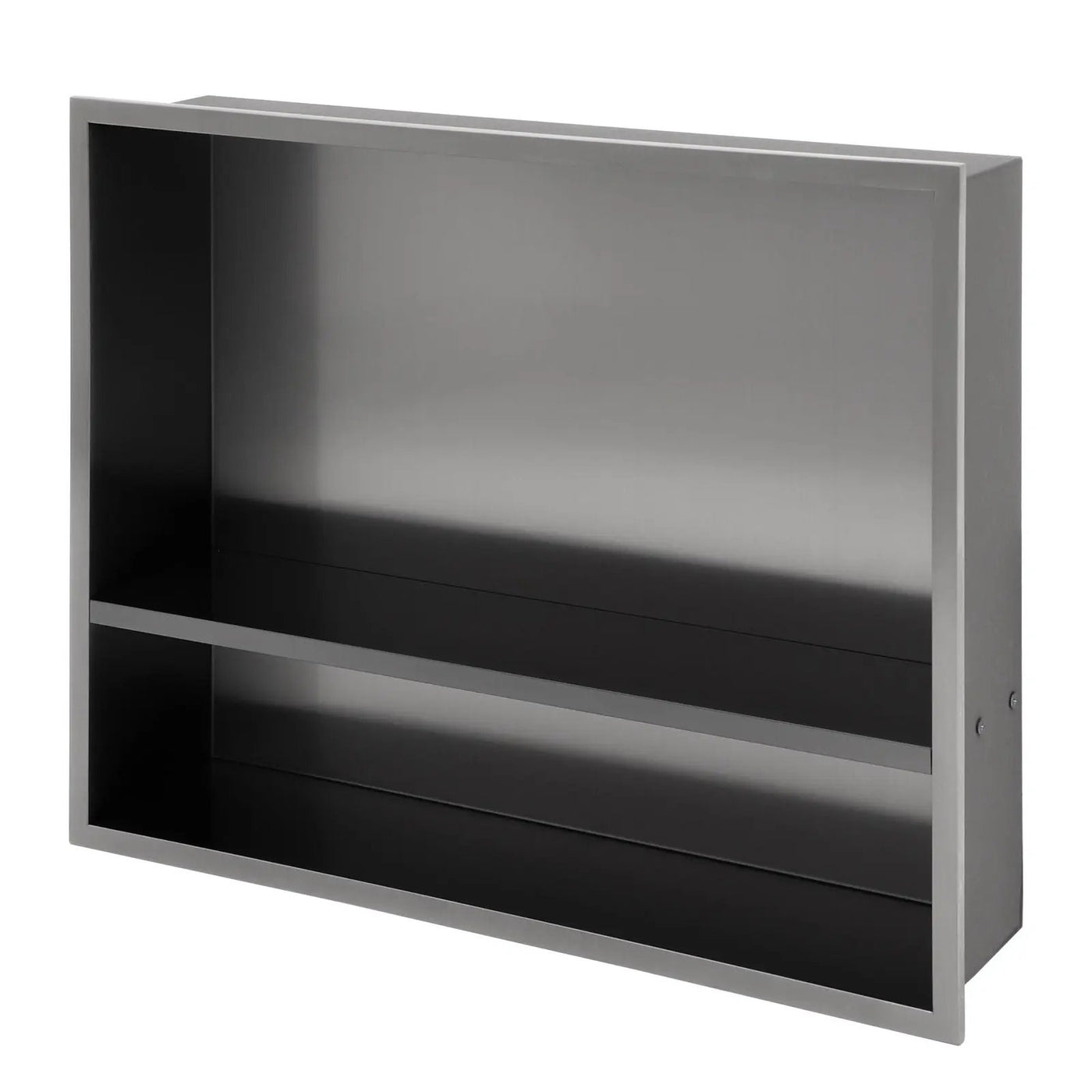 Modern Stainless Steel Shower Niche Double Shelf For Bathroom by HouseOfZazla