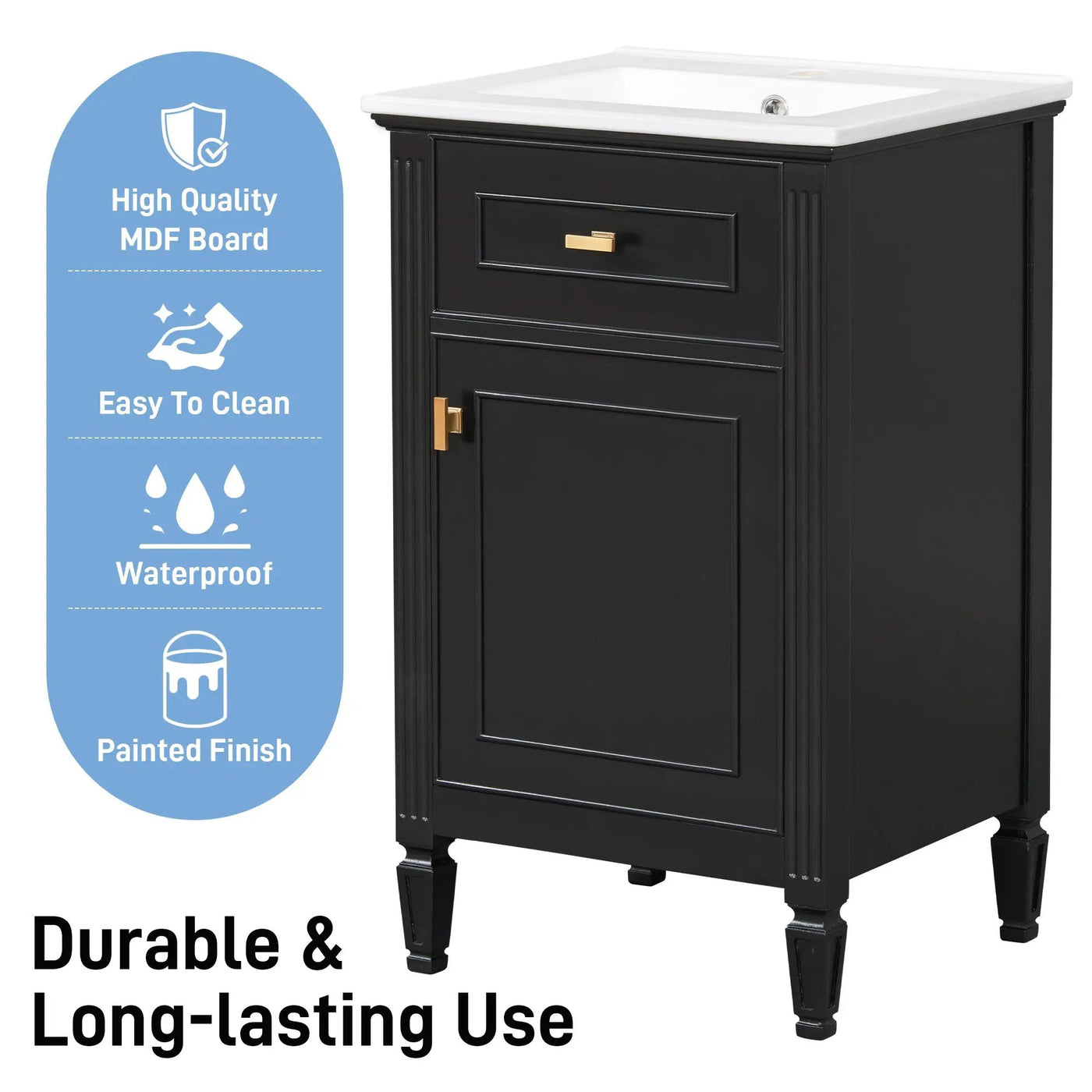 20-Inch Bathroom Vanity with Sink by HouseOfZazla