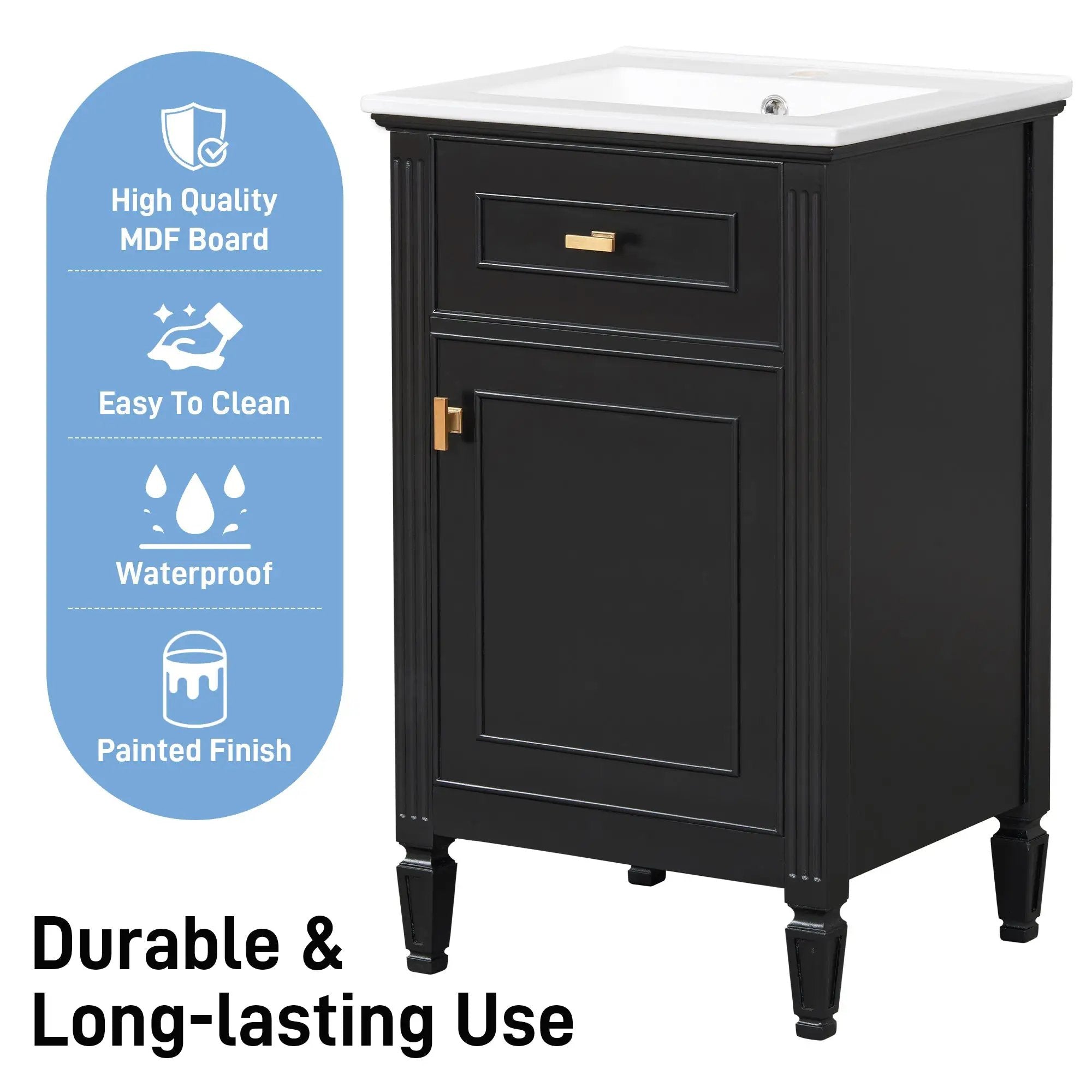 20-Inch Bathroom Vanity with Sink by HouseOfZazla