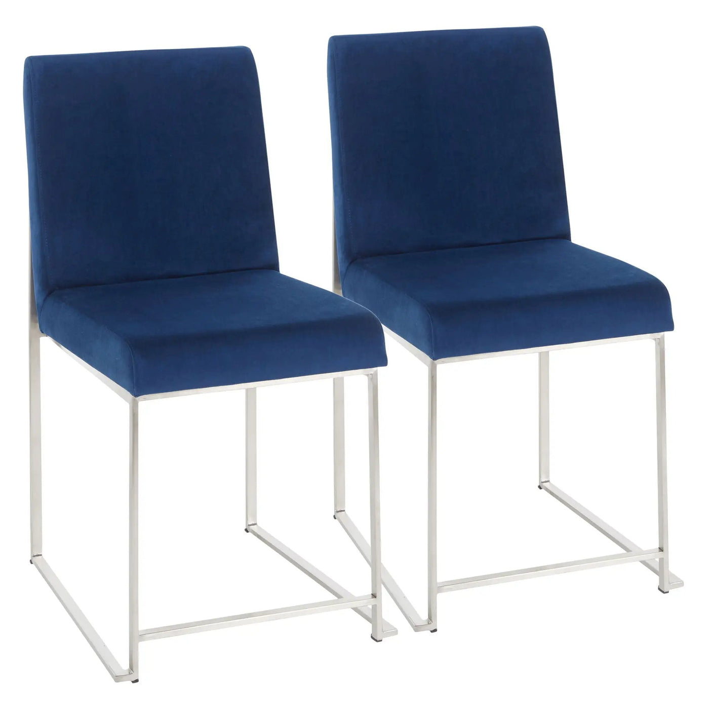 Fuji - Contemporary Modern Elegance High Back Dining Chair (Set of 2) by HouseOfZazla