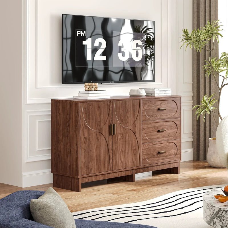 59.1" Buffet Sideboard with 2 Doors and 3 Drawers by HouseOfZazla