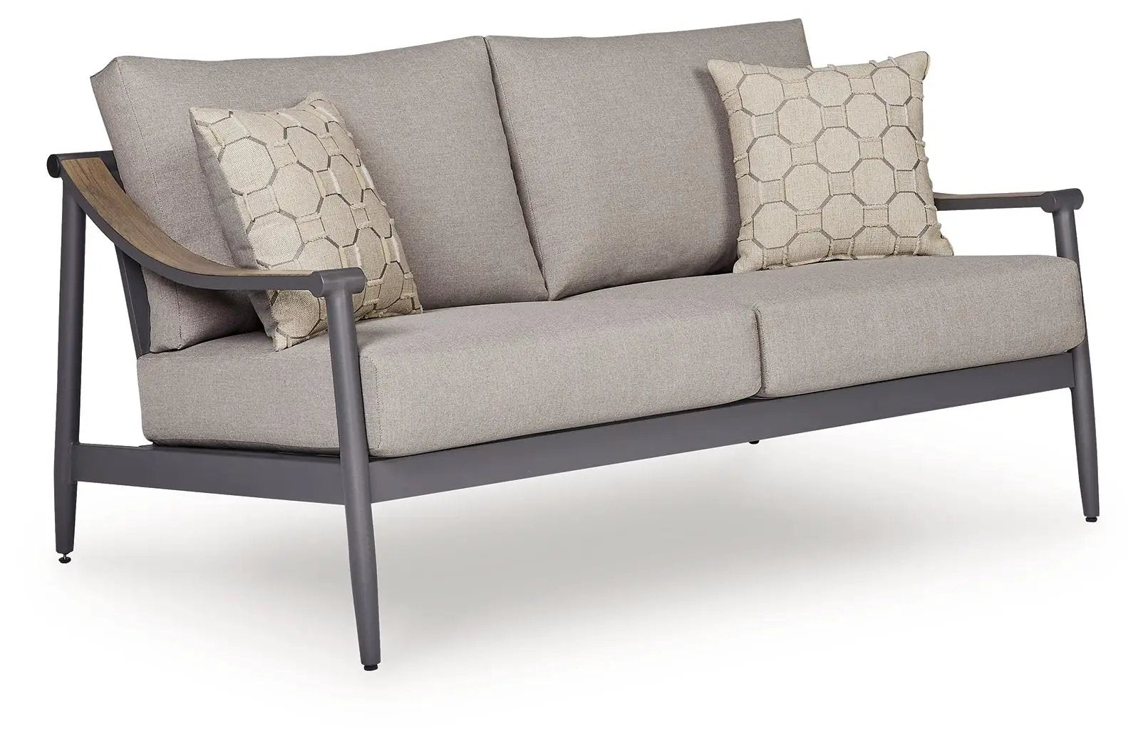 Ocean Beach - Loveseat With Cushion - Gray by Unique Piece Furniture