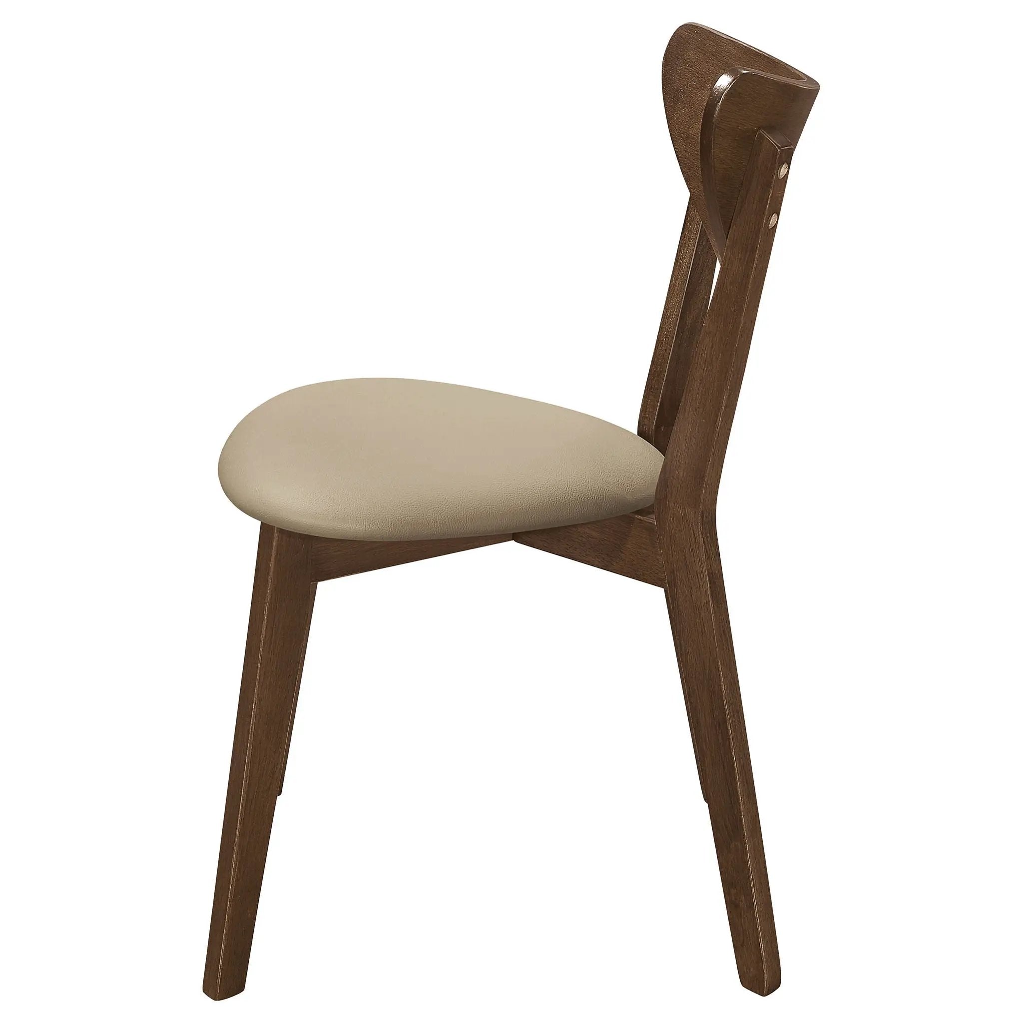 Kersey Wood Dining Side Chair Chestnut (Set of 2) by Unique Piece Furniture