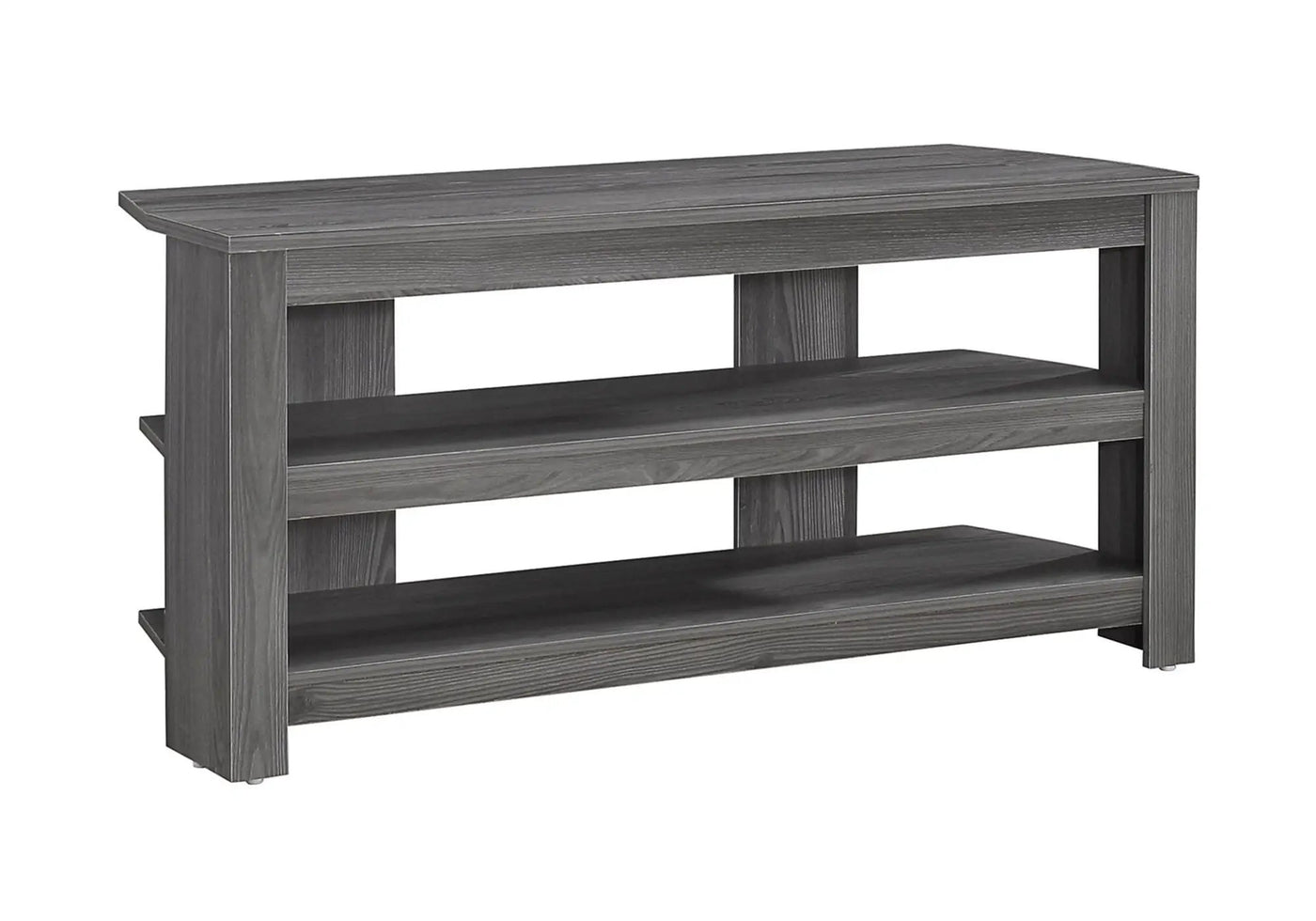 TV Stand, Console, Media Entertainment Center, 3 Storage Shelves by Unique Piece Furniture