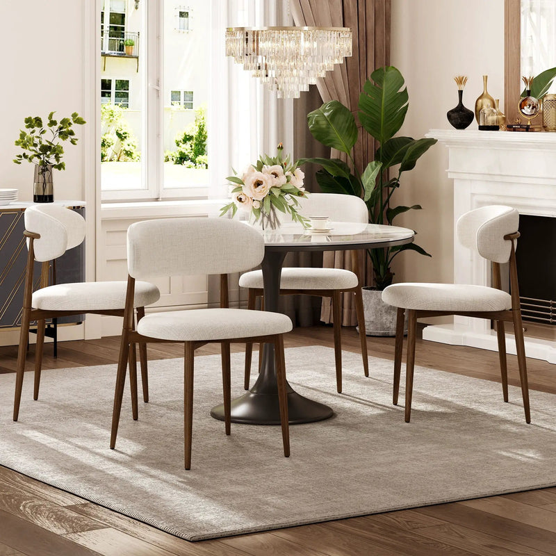 Upholstered Dining Chairs For Dining Room (Set of 2) - Beige by Unique Piece Furniture