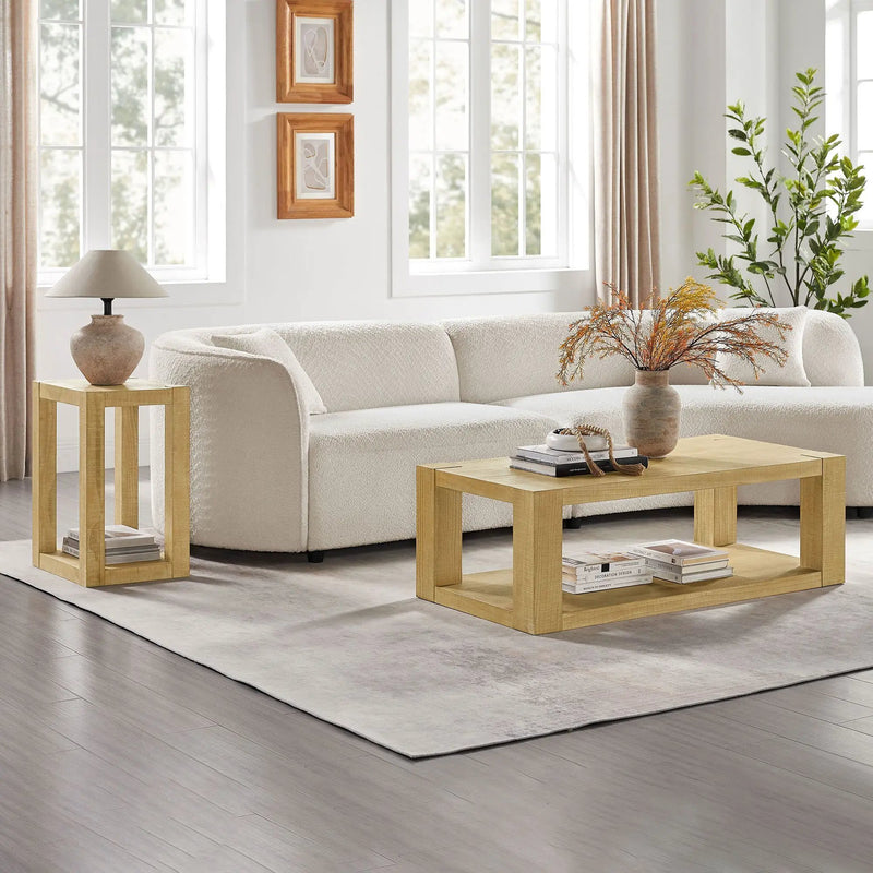 Modern Design 48 Inch Rectangular Coffee Table by HouseOfZazla
