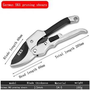 Garden clippers, premium Germany pruners, Work 3 times easier, professional pruning shears, cutting rose, flower, hedge, stem, tree, Sharp gardening scissors, Arthritis weak hand snips (Japanese-1, 1) by GreenHaven Gardens