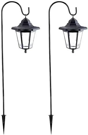 MAGGIFT 37.8 Inch Hanging Solar Lights for Outside Solar Garden Lights Decorative Lanterns with 2 Shepherd Hooks Waterproof Landscape Lighting for Lawn Patio Yard Pathway Driveway,2 Pack by GreenHaven Gardens