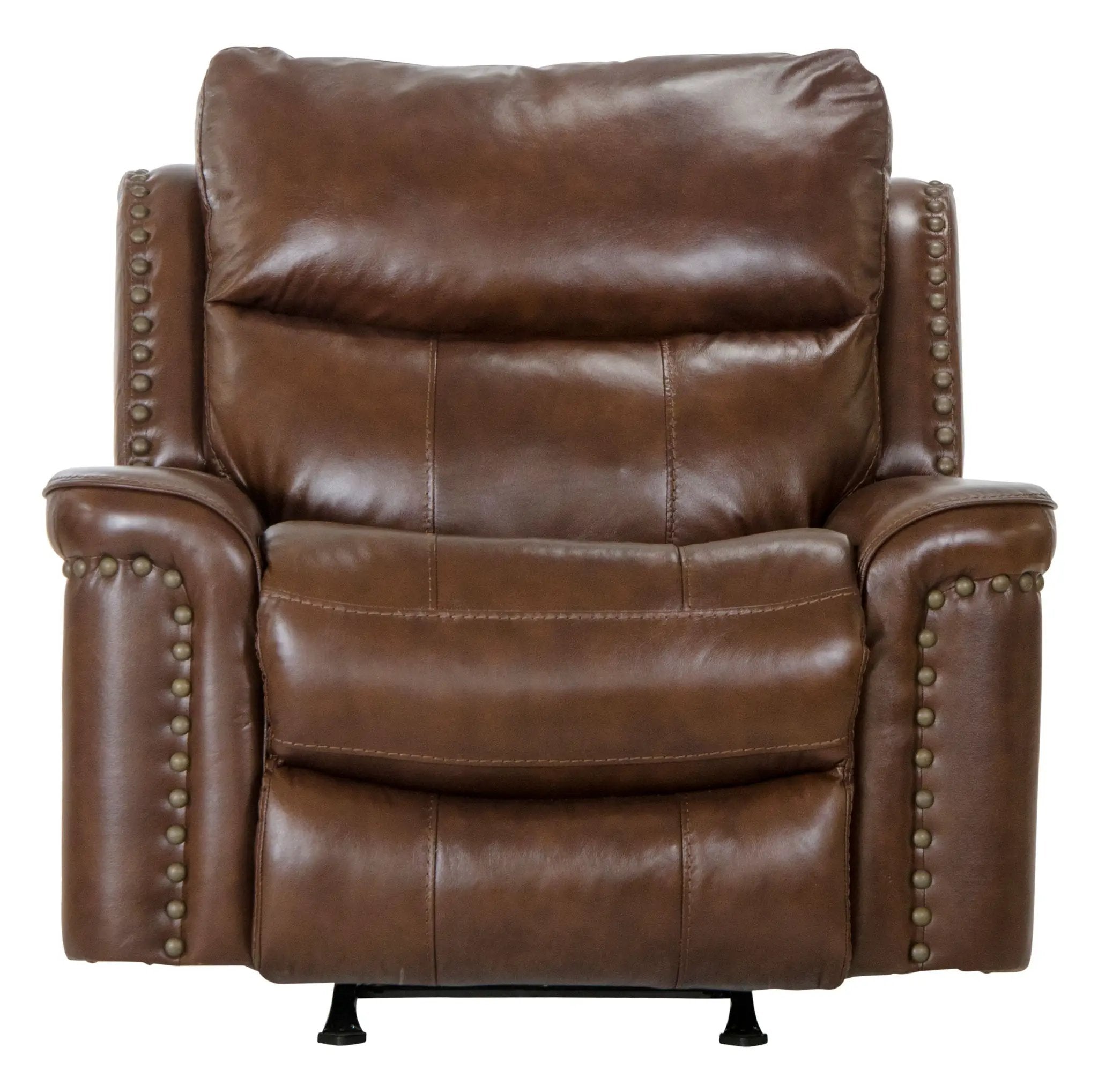 Ceretti - Power Wall Hugger Recliner - Brown Top Grain Italian Leather Match by Unique Piece Furniture