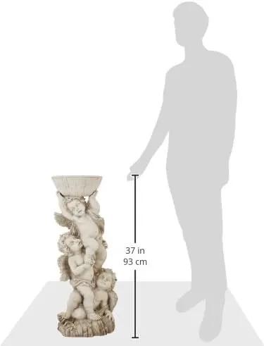 Design Toscano NG27902 Three Cherubs with Urn Decorative Object, ancient ivory by GreenHaven Gardens