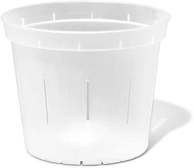 rePotme Orchid Pot - 6 inch Slotted Clear Orchid Pots - 3 Pack (Crystal Clear) by GreenHaven Gardens