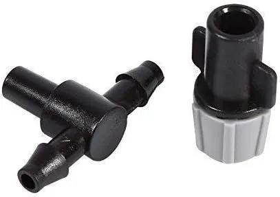 Plastic Mist Misting Nozzle Sprinkler Tee Joints for Misting Watering Plant Flower Cooling System Home Garden Irrigation, 20pcs by GreenHaven Gardens