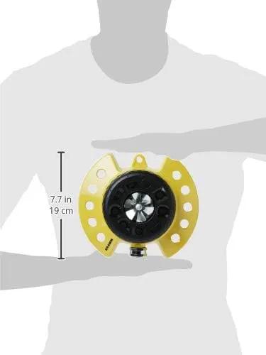 Dramm ColorStorm 9-Pattern Premium Turret Sprinkler With Heavy Duty Metal Base - Yellow #15023 by GreenHaven Gardens