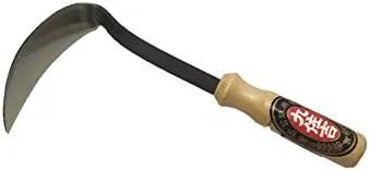 BlueArrowExpress Kana Hoe 217 Japanese Garden Tool - Hand Hoe/Sickle is Perfect for Weeding and Cultivating. The Blade Edge is Very Sharp. by GreenHaven Gardens