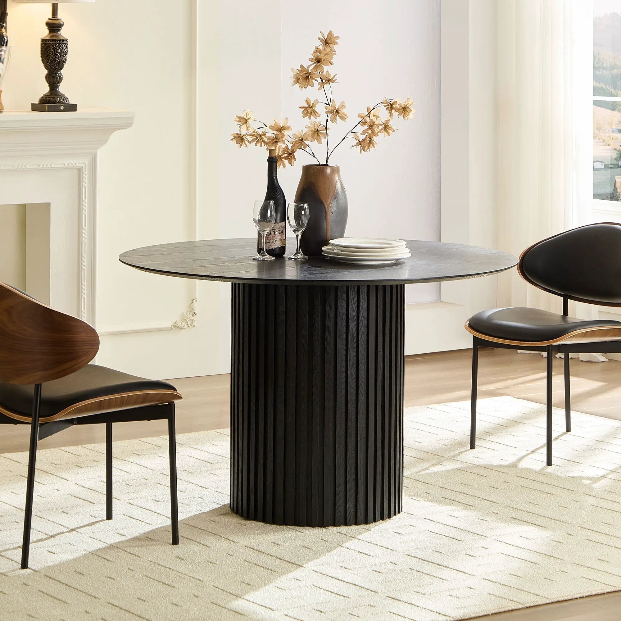 46.45 Inch MDF Dining Table for Dining Room by HouseOfZazla