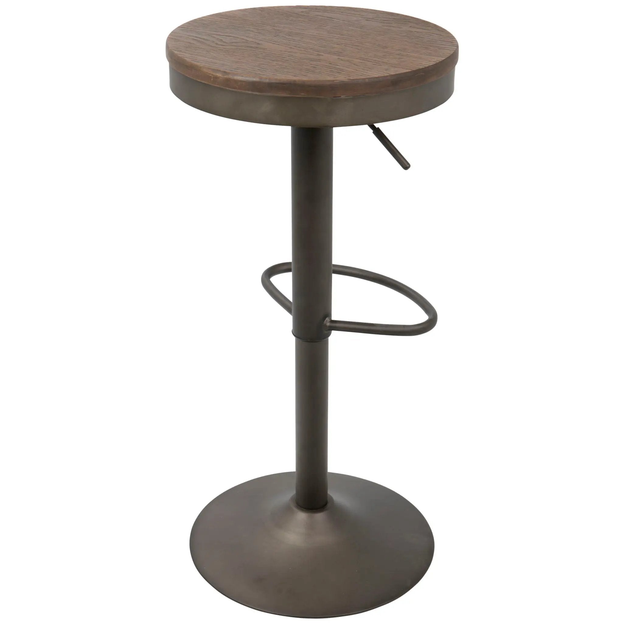Dakota - Industrial Design Adjustable Barstool (Set of 2) by Unique Piece Furniture