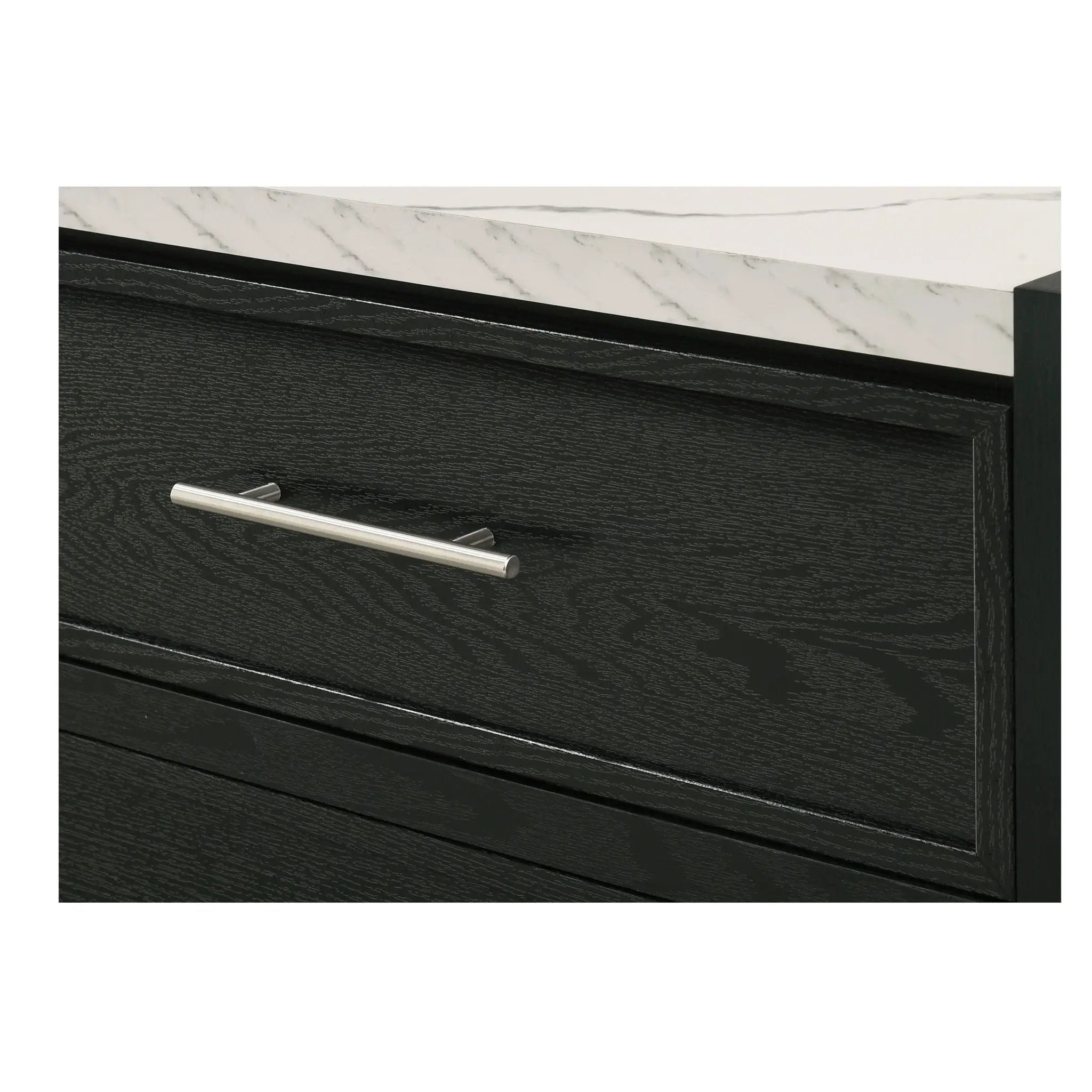 6 Drawers Dresser - Black / White by Unique Piece Furniture