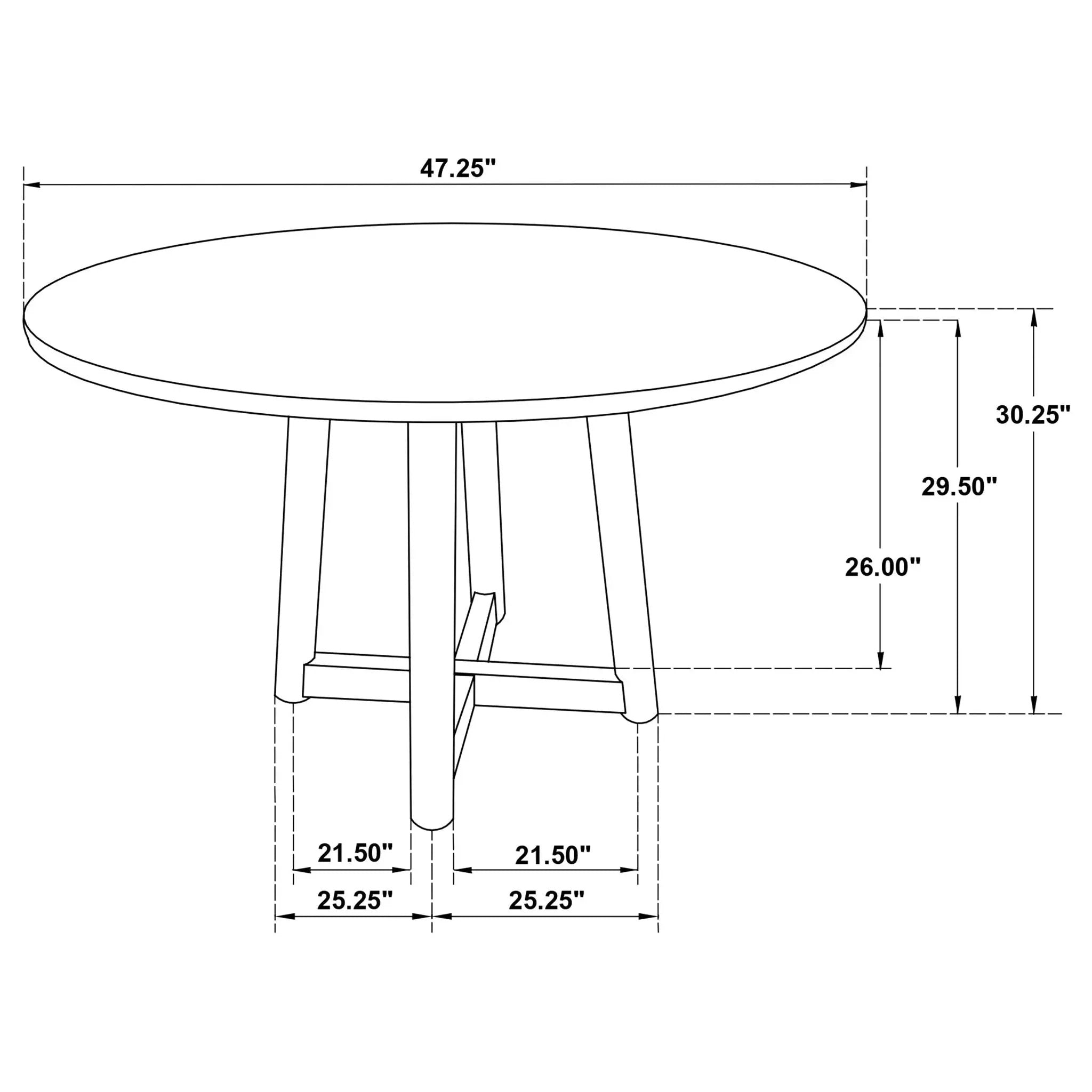 Guinea - Dining Table With Interlocking Base Design - Walnut by HouseOfZazla