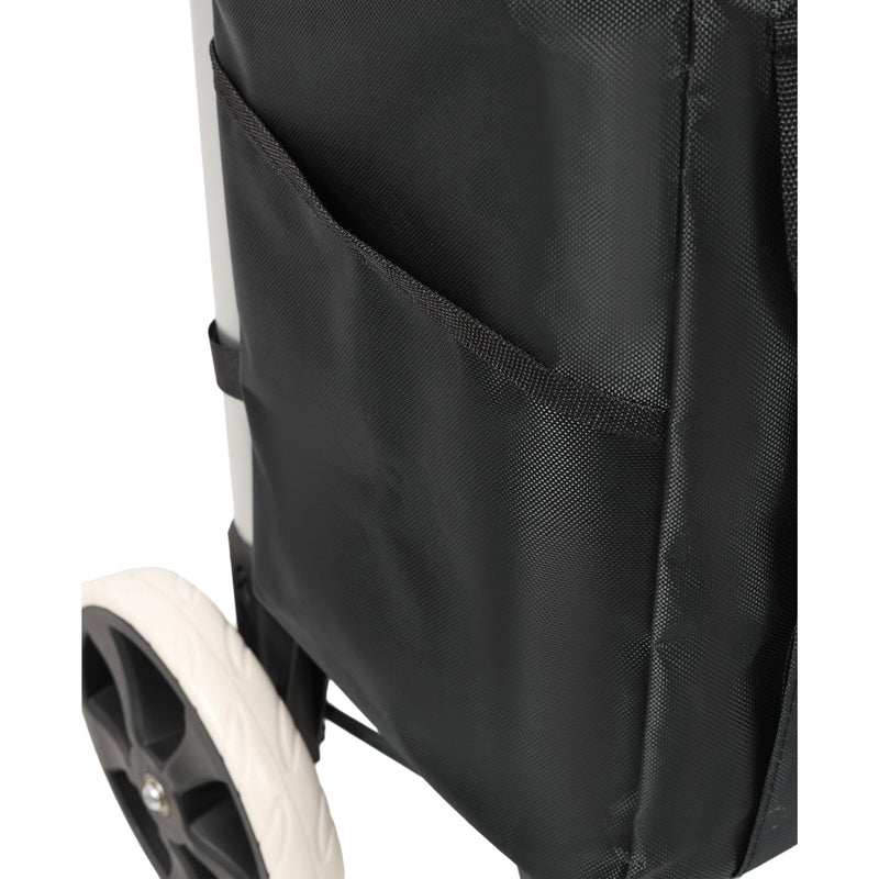 Foldable Shopping Trolley With Wheels And Removable Waterproof Bag - Black by HouseOfZazla