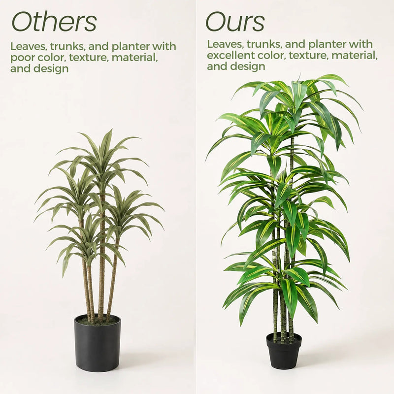 Dracaena Artificial Plant Indoor - 5.5FT by HouseOfZazla