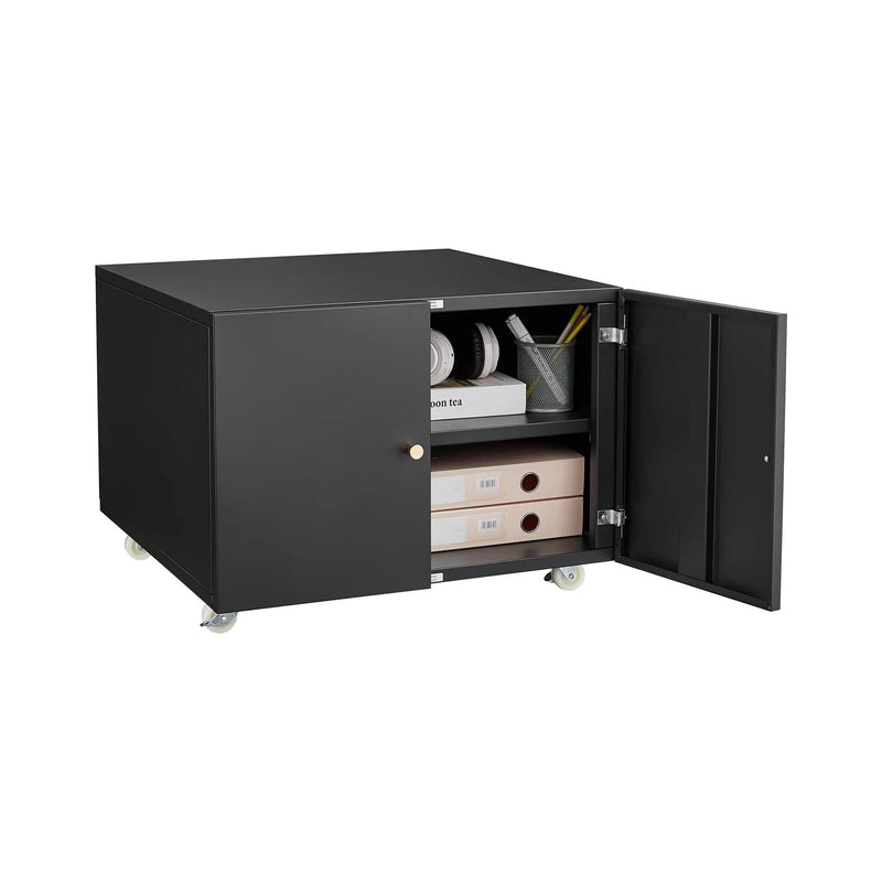 Office Furniture Copier Cabinet 2 Door Steel Copier Stand Mobile Pedestal File Printer Stand by HouseOfZazla