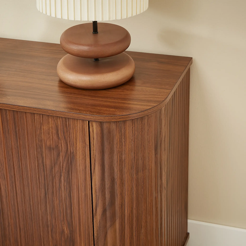 Sideboard Storage Cabinet TV Stand with Wave Pattern by HouseOfZazla