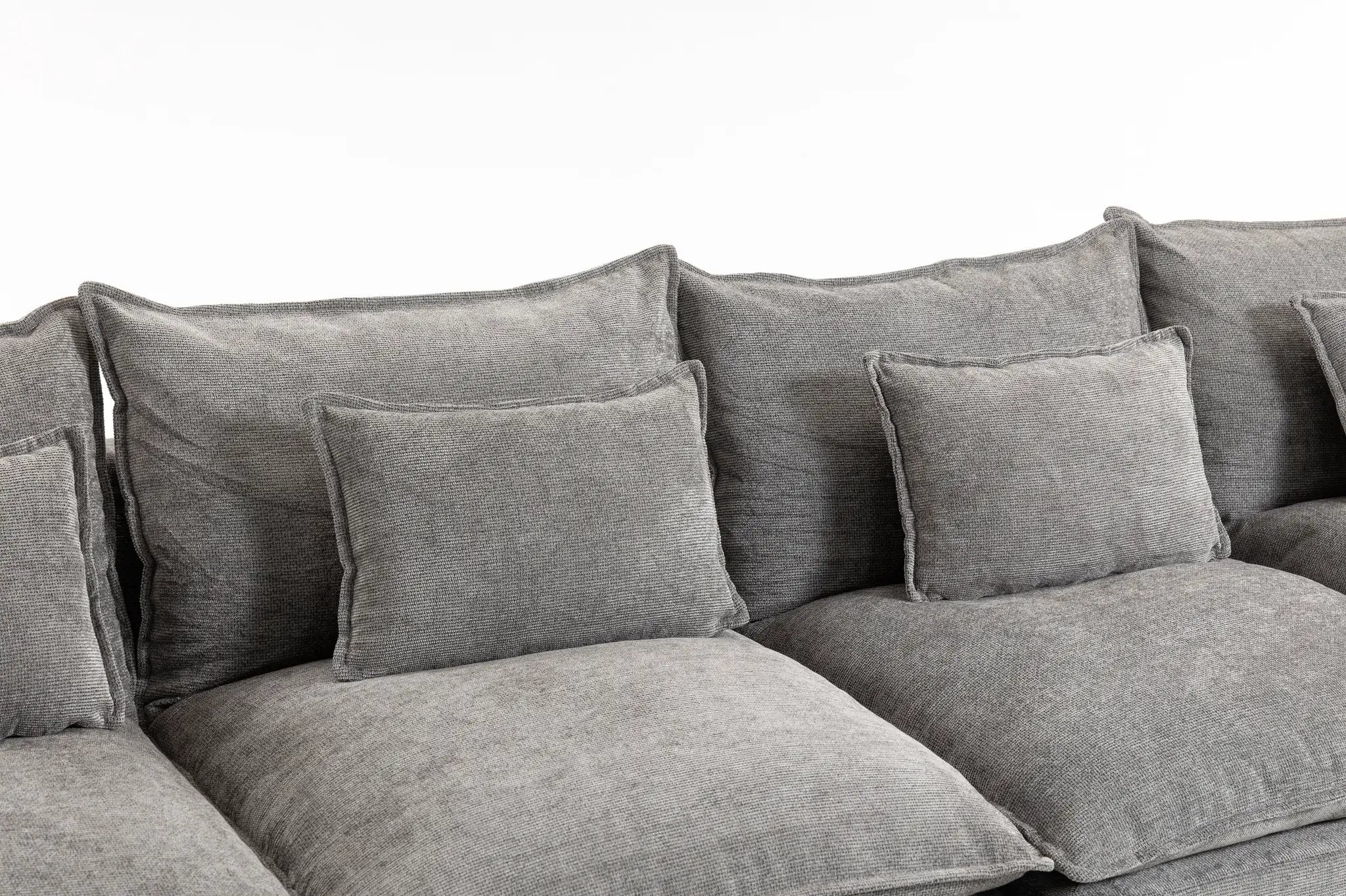 129.8" Width Modular Sectional Sofa with 2 Ottomans by HouseOfZazla