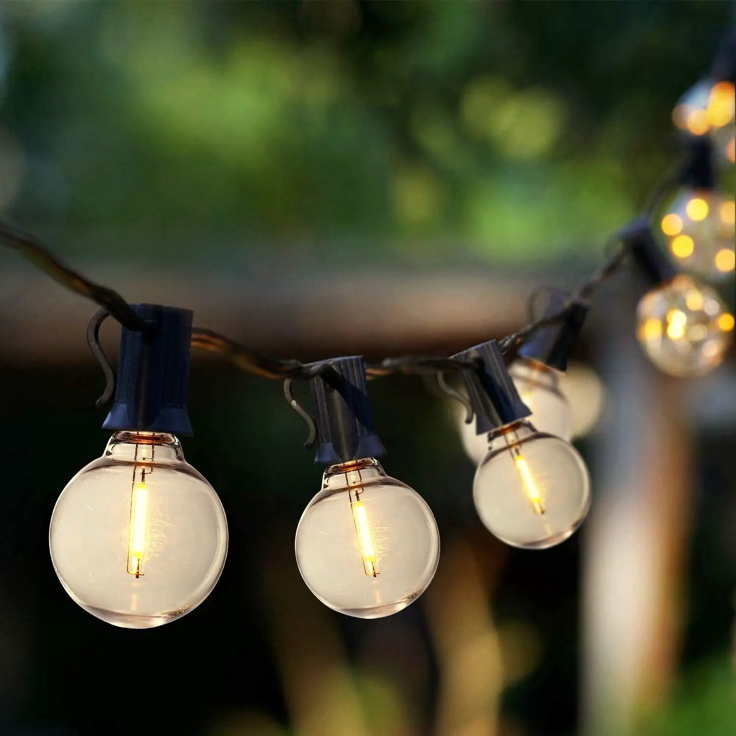 197FT LED Outdoor String Lights with 100 Shatterproof Bulbs by HouseOfZazla