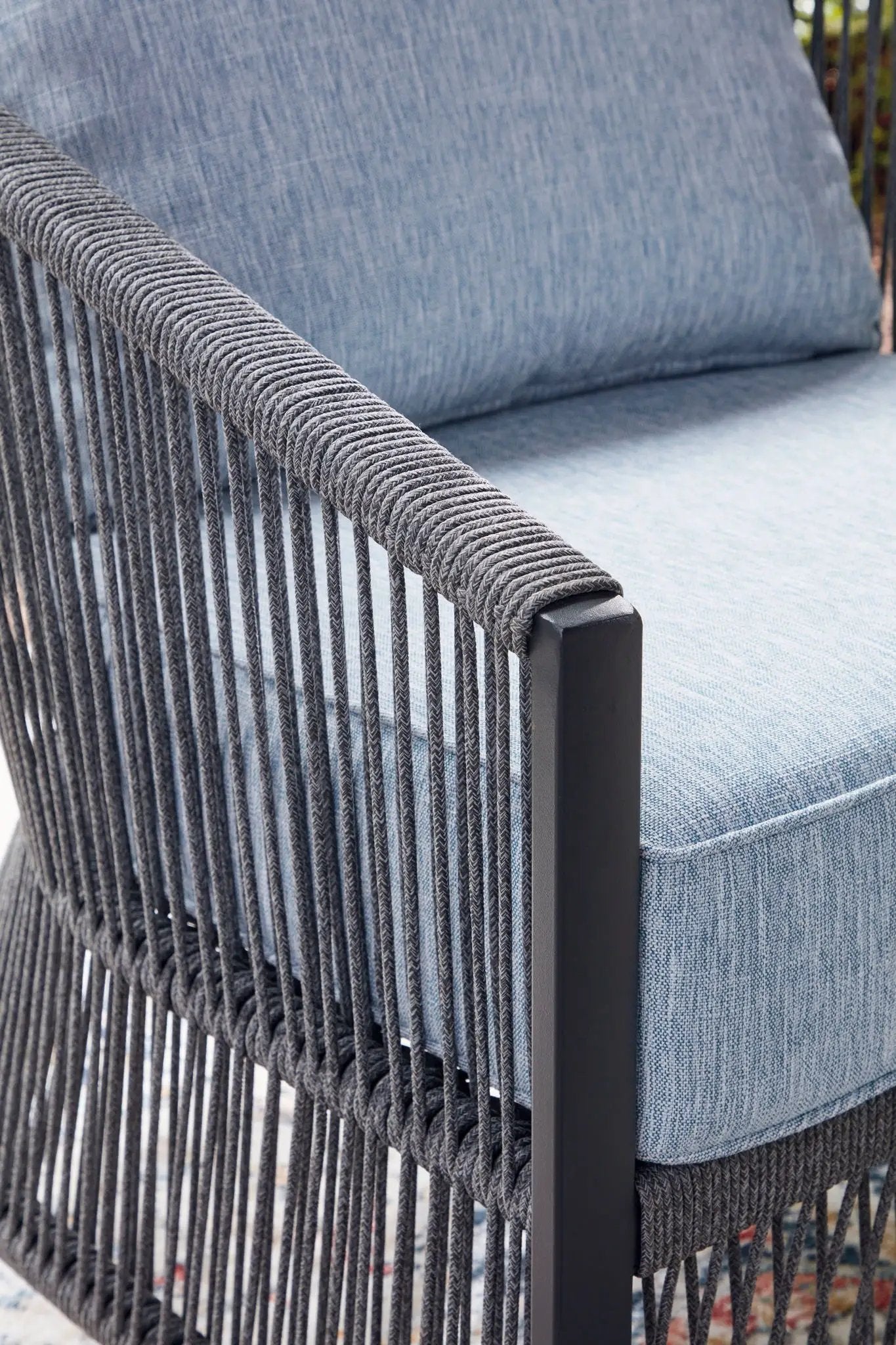 Bridges Beach - Loveseat, Lounge Chairs, Table Set (Set of 4) - Gray by Unique Piece Furniture