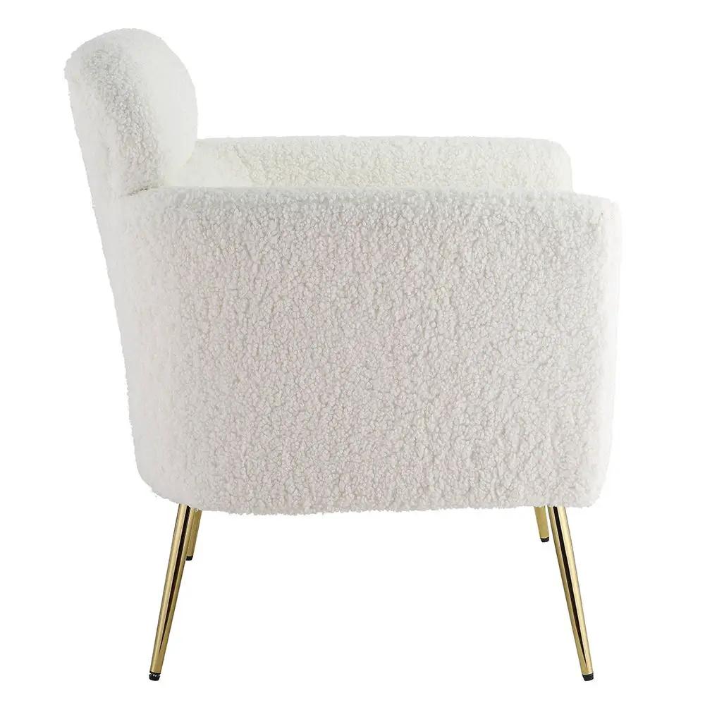 Connock - Accent Chair - White Teddy Sherpa by Unique Piece Furniture