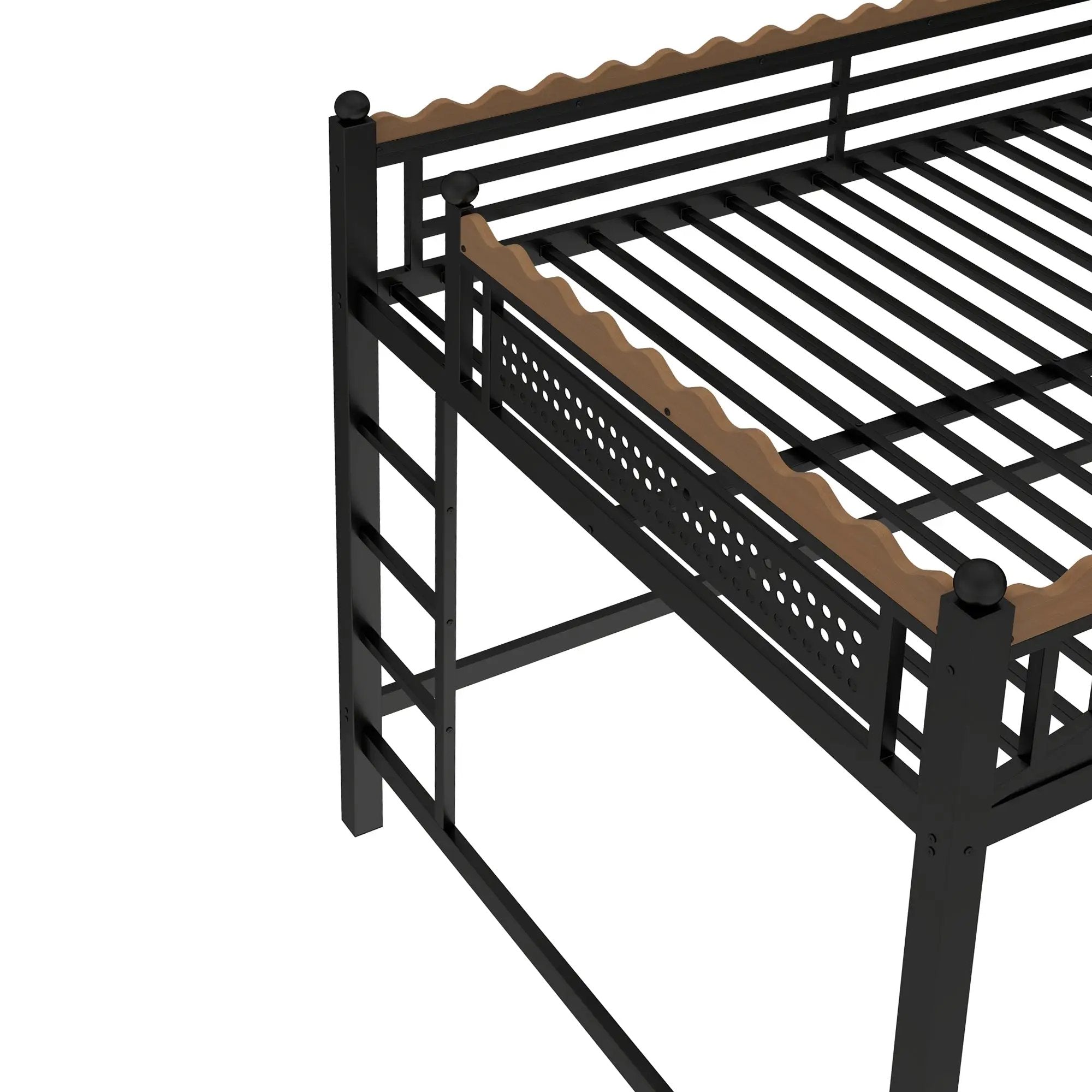 Queen Size Loft Bed with Ladders and Storage by HouseOfZazla